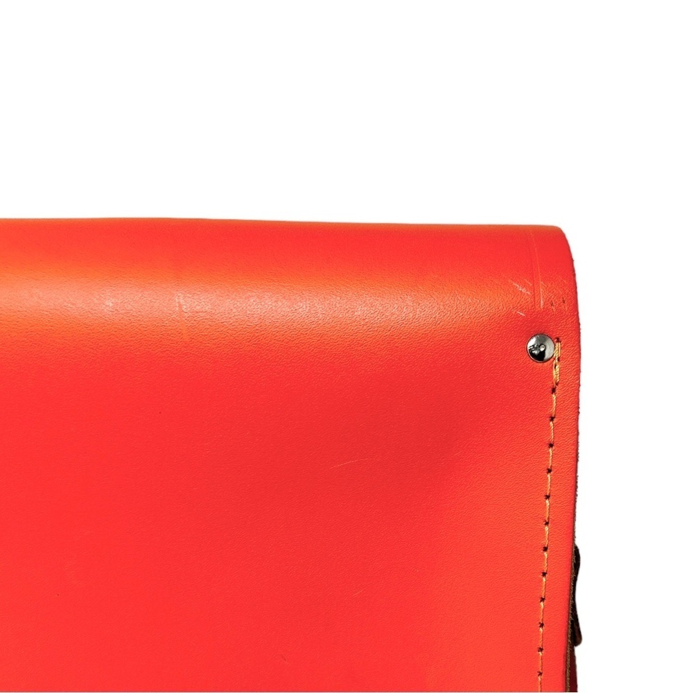The Cambridge Satchel Company Classic Leather Satchel Crossbody in Orange - Picture 6 of 12